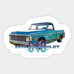 Restored 1972 Chevrolet C10 Pickup Truck Sticker